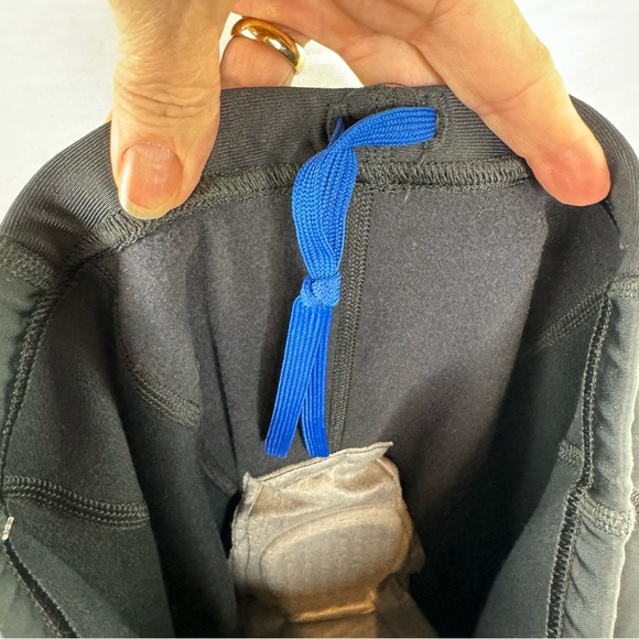 Pearl Izumi Medium Black Thermal Fleece Cycling Tights Padded drawstring NWOT - Picture 10 of 11
